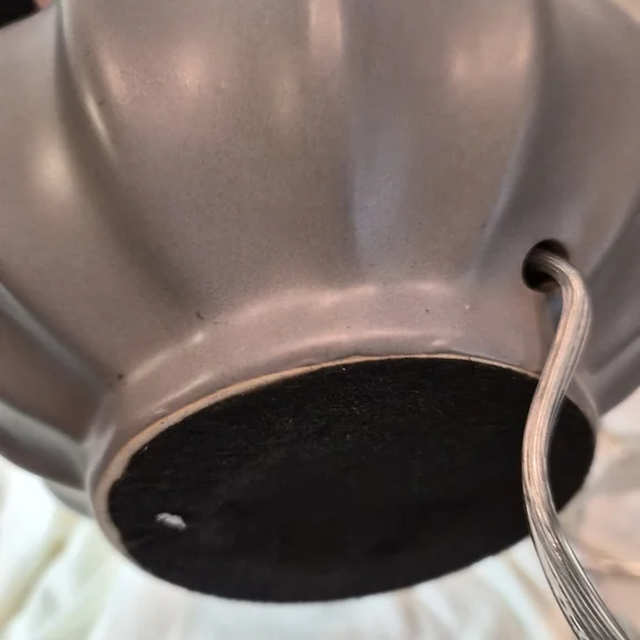 Threshold Gray Lamp with Cream Shade - Picture 5 of 7